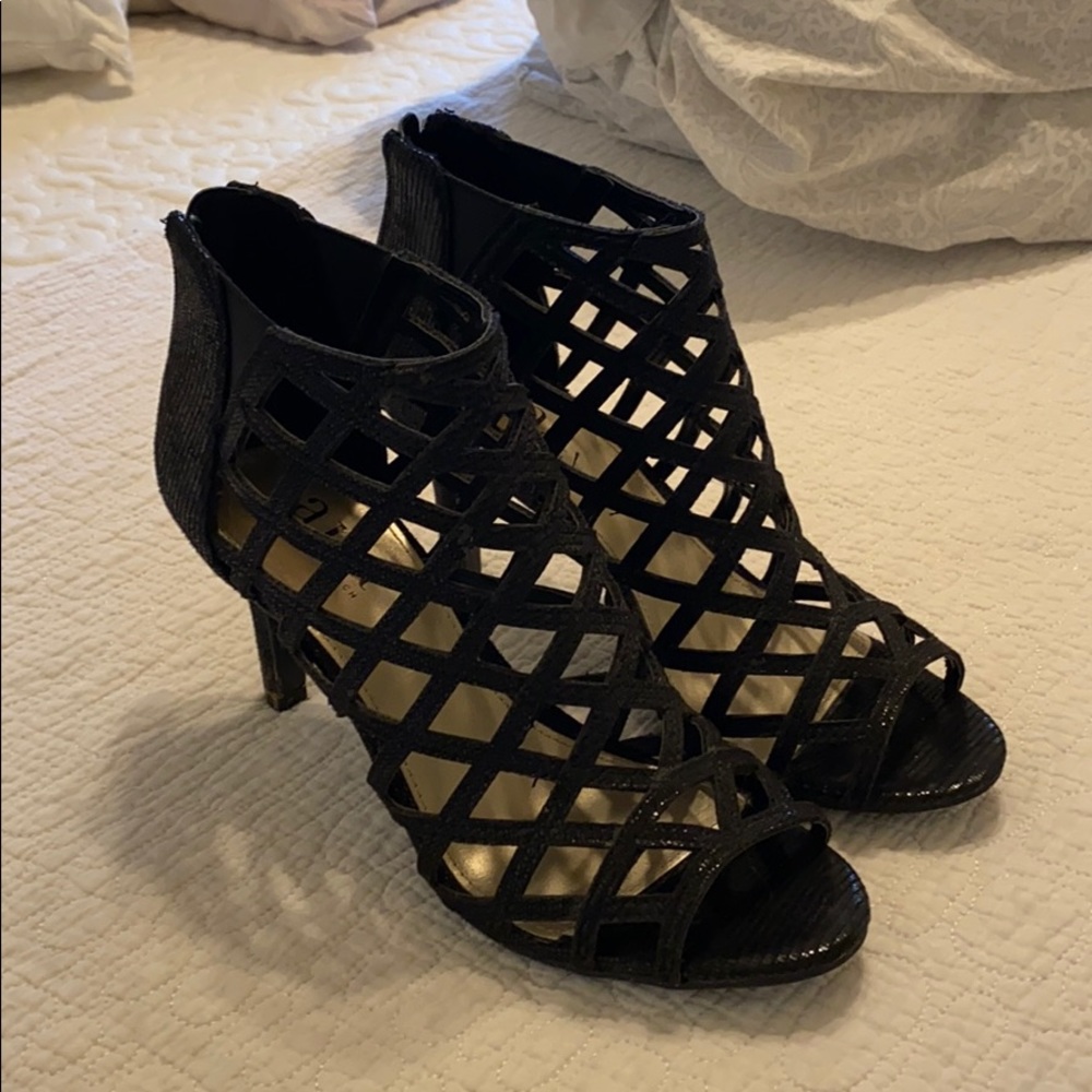 Black booty high heels